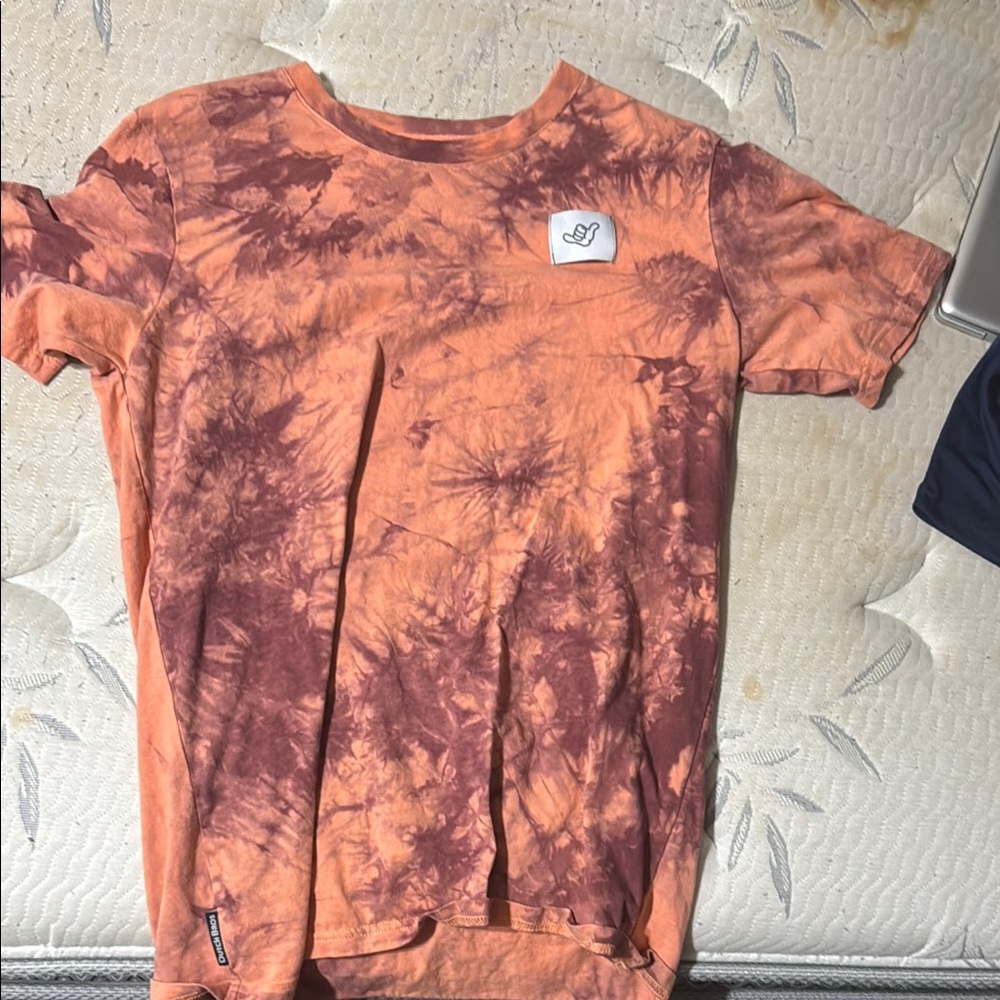 Orange and Brown Tie-Dye T-Shirt